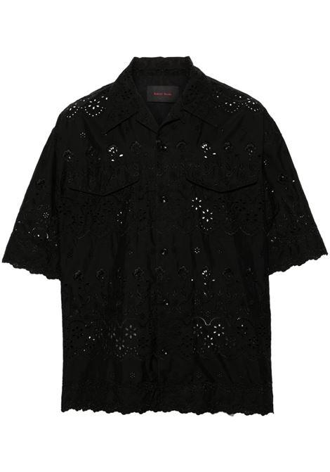 Camicia in broderie-anglaise in nero - uomo SIMONE ROCHA | 5208T1061BLK